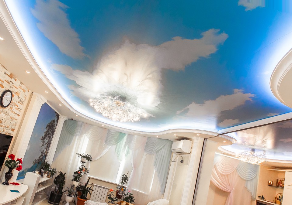 Заказать потолок с фотопечатью в г. Медвежьегорск